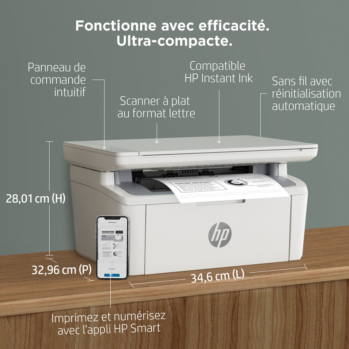 Imprimante  HP Laserjet M141W Multifonction Monochrome