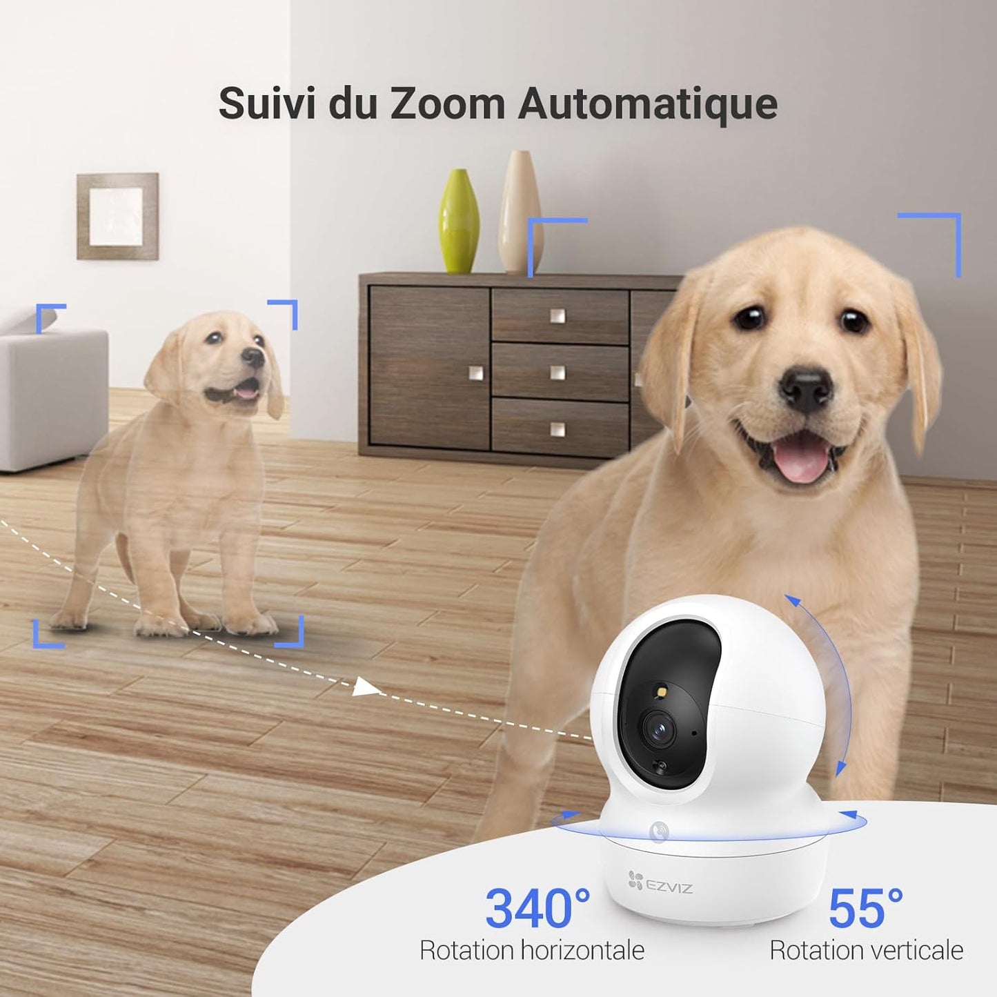 Caméra EZVIZ CP1 WiFi Intérieure, 2K 3MP