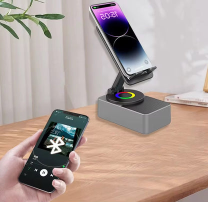 Support Telephone portable avec Haut-parleur Bluetooth sans fil
