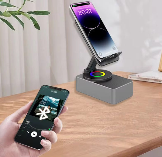 Support Telephone portable avec Haut-parleur Bluetooth sans fil