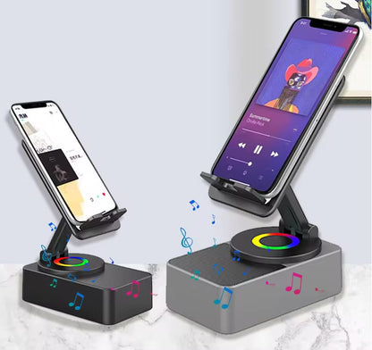 Support Telephone portable avec Haut-parleur Bluetooth sans fil
