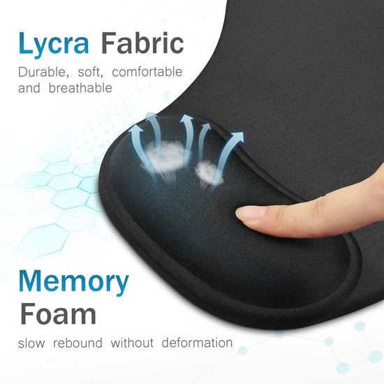 Tapis de souris en gel H-18 avec repose poignet