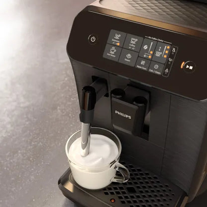 Machine à café grain automatique Philips Series 800 avec mousseur à lait –